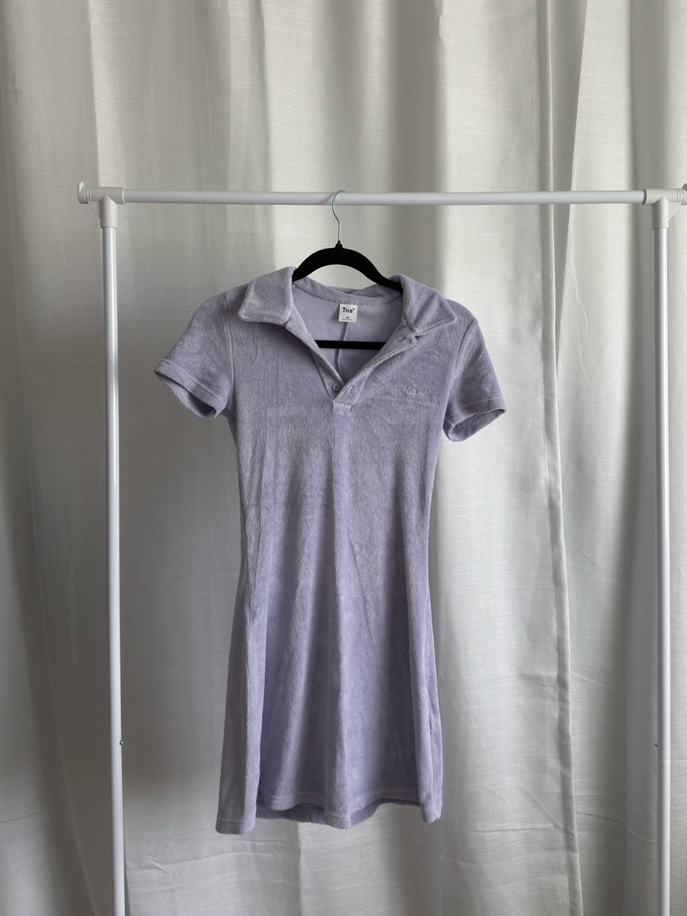 Terry cloth polo dress